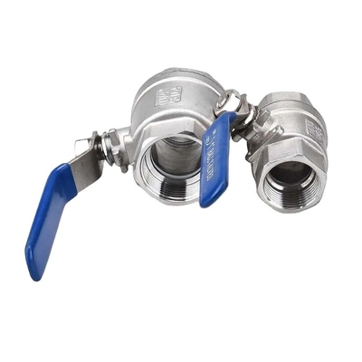 Acciaio inossidabile 304 316 Valvola a sfera CF8M CF8 NPT BSPT Thread 1pc per la struttura del diaframma e nero industriale