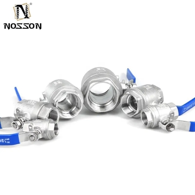Acciaio inossidabile 304 316 Valvola a sfera CF8M CF8 NPT BSPT Thread 1pc per la struttura del diaframma e nero industriale
