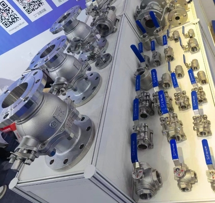 Temperatura normale SS316/304 2 Pcs Valvola a sfera in acciaio inossidabile per supporti idraulici 1000psi BSP NPT a filo