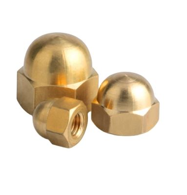 Acciaio al carbonio in ottone di tipo ISO Acorn Nuts M3 M4 M5 M6 M8 M10 M12-M20 Metric Cap Nuts per il sistema di misurazione imperiale