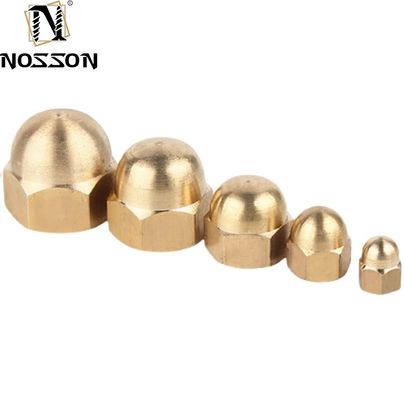 Acciaio al carbonio in ottone di tipo ISO Acorn Nuts M3 M4 M5 M6 M8 M10 M12-M20 Metric Cap Nuts per il sistema di misurazione imperiale