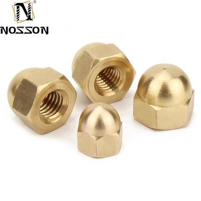 Acciaio al carbonio in ottone di tipo ISO Acorn Nuts M3 M4 M5 M6 M8 M10 M12-M20 Metric Cap Nuts per il sistema di misurazione imperiale