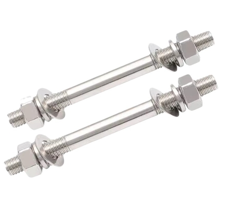 Stanghe a filo in acciaio inossidabile personalizzate a filo completo Bar di filo di filo di filo con dadi pesanti DIN Standard Bright Finish