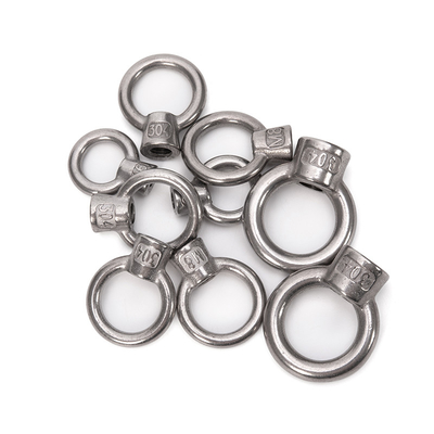 Acciaio inossidabile 304 Forgiato Anello Forma Occhio Noce Galvanizzato Polacco M8 M27 Dimensioni di sollevamento M10 M12 M14 M16 M18 M20 M24 M27 Grado A2-70
