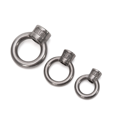 Acciaio inossidabile 304 Forgiato Anello Forma Occhio Noce Galvanizzato Polacco M8 M27 Dimensioni di sollevamento M10 M12 M14 M16 M18 M20 M24 M27 Grado A2-70