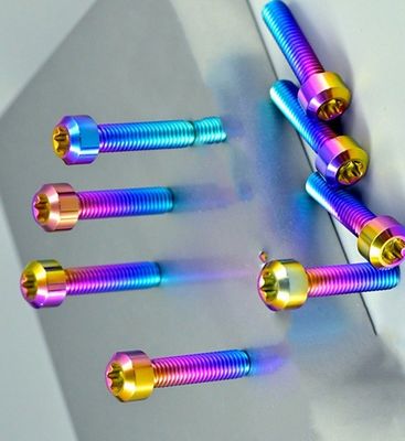 Fornitura diretta di bulloni e viti in lega di titanio GR5 per la personalizzazione di motociclette in misura INCH Standard ISO