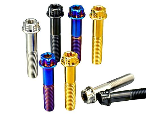 JIS Standard ZINC Finish Durable M6 * 40mm Titanio Lega Torx testa bulloni vite per motore ruota anteriore Hub scooter
