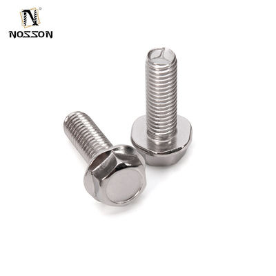 Finitura SUS304 316 di Slice ZINC Hex Flange Head Bolts M5 M6 M8 M10 M12 M14 M16 M20 DIN ISO Grado di passo del filo sottile grossolano 304/316