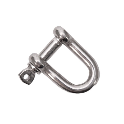 Sistema di misurazione metrico Acciaio inossidabile di sicurezza altamente lucidato per vite a catena di sicurezza pin DEE SHACKLES SS304 SS316 D Shackle