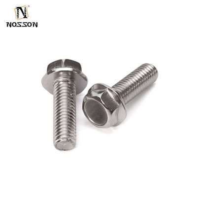 DIN Standard ZINC Finish Hex Flange Bolt Fastener in acciaio inossidabile con indentatura di grado A2-70/A4-80/304/316