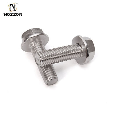 DIN Standard ZINC Finish Hex Flange Bolt Fastener in acciaio inossidabile con indentatura di grado A2-70/A4-80/304/316