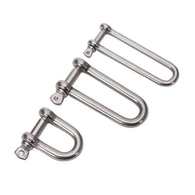 Acciaio inossidabile metrico Long D Forged Screw Pin Anchor Shackle per prestazioni resistenti alla corrosione
