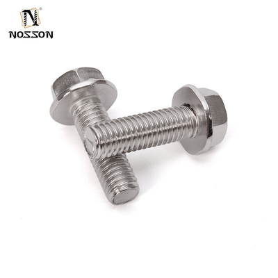 Bolti di carrello di grado Slice in acciaio inossidabile testa di flange esagonale completamente filettata per la fissazione e grado A2-70/A4-80/304/316