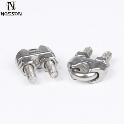 Supporto personalizzato OEM M6 Stainless Steel Wire Rope Cable Clip Clamp U Bolt Saddle Fastener per sistema di misurazione metrica