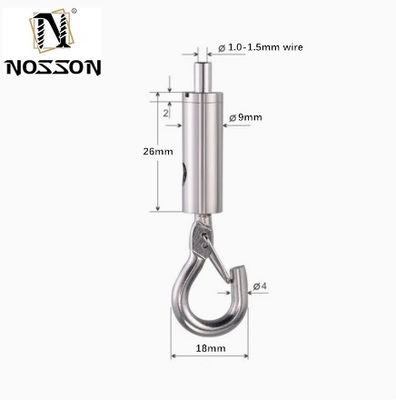 Sistema di misurazione metrica di zinc finitura soffitto di sospensione con J-Ferro nickel-plated Acciaio filo e filo di sicurezza gancio