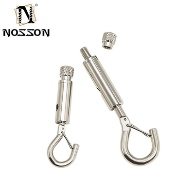 Trattamento elettrolitico 8mm-50mm di acciaio inossidabile doppio estremo bullone Snap Hook Carabiner per dog leash Scuba accessori