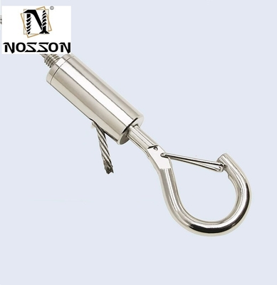 Trattamento elettrolitico 8mm-50mm di acciaio inossidabile doppio estremo bullone Snap Hook Carabiner per dog leash Scuba accessori