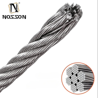 Apparecchio di presa per cavi per esterno Highly polished 304 316 Stainless Steel Wire Rope in colore personalizzato per varie applicazioni