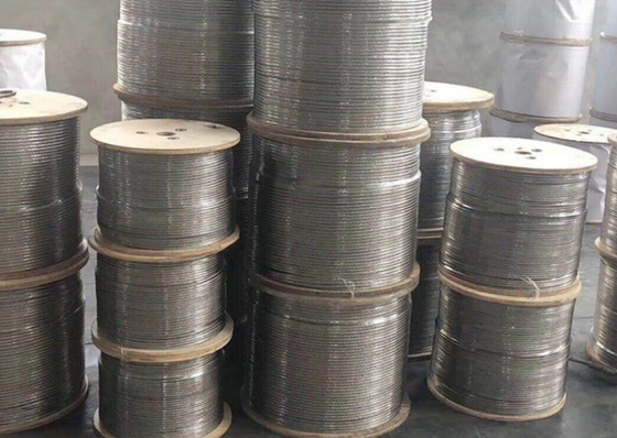 Apparecchio di presa per cavi per esterno Highly polished 304 316 Stainless Steel Wire Rope in colore personalizzato per varie applicazioni