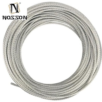 Apparecchio di presa per cavi per esterno Highly polished 304 316 Stainless Steel Wire Rope in colore personalizzato per varie applicazioni