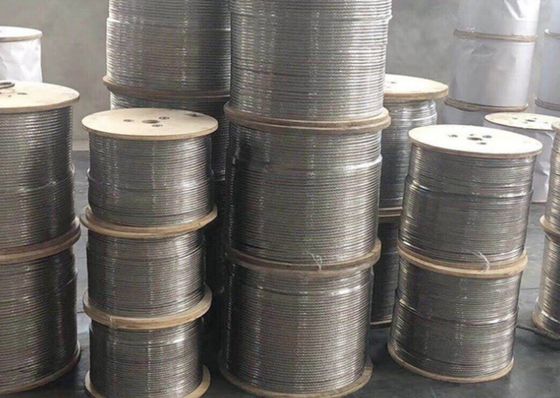 Cable di filo per arrampicata della pianta di colore personalizzato in acciaio inossidabile Rigging Riling corda di filo per arrampicata della pianta di abbigliamento e recinzione ombra vela