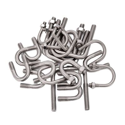 Finitura in zinco taglia personalizzata bulloni U galvanizzati Acciaio m3 m4 m5 m6 m8 m10 m12 m16 m20 per progetti di costruzione