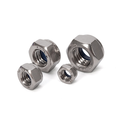 Metrica sanitaria M5 5/16 Auto-bloccante esagonale DIN985 acciaio inossidabile 304/316 Nylon Insert Lock Nut per industria pesante