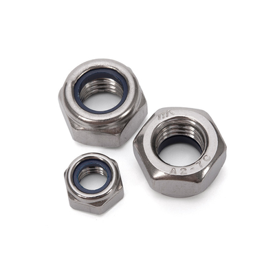 Metrica sanitaria M5 5/16 Auto-bloccante esagonale DIN985 acciaio inossidabile 304/316 Nylon Insert Lock Nut per industria pesante