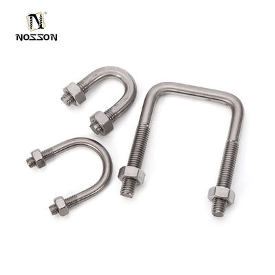 Clampo per tubi U-bolt con dadi per M3 M4 M5 M6 M8 M10 M12 M16 M20 tubi in acciaio galvanizzato a caldo