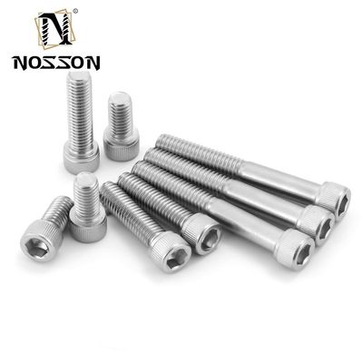 SS 304 Testa di pentola rivestita di zinco-alluminio Scaletta esessuale Allen vite M6 * 30MM per DlN912 Testa di cilindro Acciaio Testa rotonda inossidabile