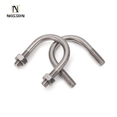 U Bolt U Tube Clamp con guinzaglio fisso in acciaio inossidabile 304 e fissaggi per bulloni M12M16M20M24 secondo la norma DIN