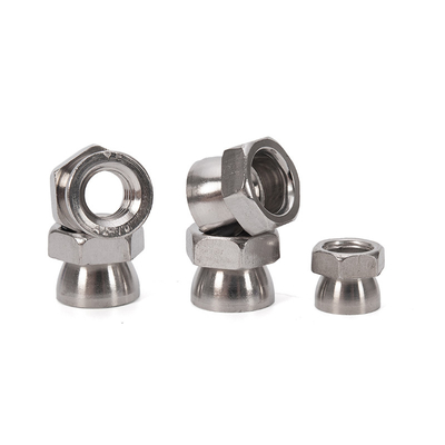 Trattamento della superficie galvanizzata M3 Acciaio inossidabile Hex Flange Nut Lunghezza di bullone 12 mm per attrezzature minerarie e mediche
