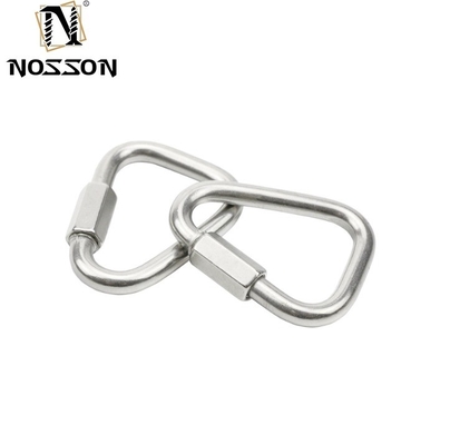 Industria Macchine Materiale metallico da 3 mm a 12 mm Acciaio inossidabile collegamento rapido catena collegamento collegamento con finitura placcata in zinco