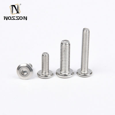 Acciaio inossidabile Flat Socket Head Machine Screws INCH Measurement System Zinc Plated Finish per progetti di energia rinnovabile