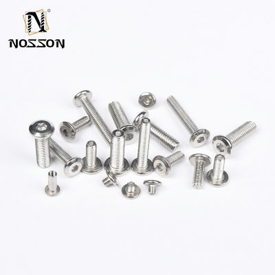 Acciaio inossidabile Flat Socket Head Machine Screws INCH Measurement System Zinc Plated Finish per progetti di energia rinnovabile