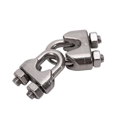 Fino al 7,9 mm in acciaio inossidabile U-Bolt Simplex Wire Rope Cable Clip per l'industria industriale e alimentare