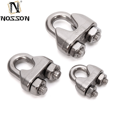 Fino al 7,9 mm in acciaio inossidabile U-Bolt Simplex Wire Rope Cable Clip per l'industria industriale e alimentare