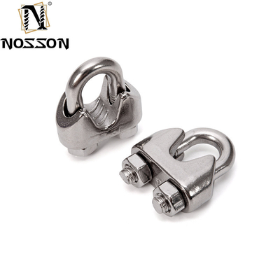 Fino al 7,9 mm in acciaio inossidabile U-Bolt Simplex Wire Rope Cable Clip per l'industria industriale e alimentare