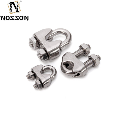 Fino al 7,9 mm in acciaio inossidabile U-Bolt Simplex Wire Rope Cable Clip per l'industria industriale e alimentare