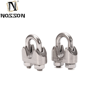 Fino al 7,9 mm in acciaio inossidabile U-Bolt Simplex Wire Rope Cable Clip per l'industria industriale e alimentare