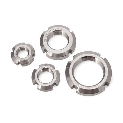 Sistema di misurazione imperiale Noccioline rotonde a fessura galvanizzata Finitura in acciaio inossidabile SS314 e SS306 Dimensioni personalizzate