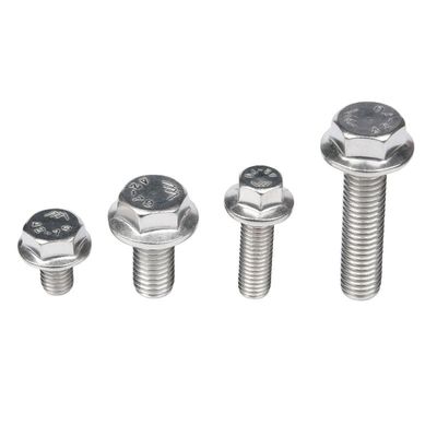 Sliver DIN Standard 304 in acciaio inossidabile Hex Hexagon Flange Cap Head Screw Bolt con serrated washer GB5787 in grande quantità