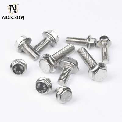 Sliver DIN Standard 304 in acciaio inossidabile Hex Hexagon Flange Cap Head Screw Bolt con serrated washer GB5787 in grande quantità