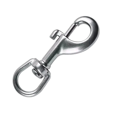 SS304 SS316 A2 A4 Anello ovale Dog Leash Rope Round Eye Swivel Snap Hook Industria pesante Accessori essenziali
