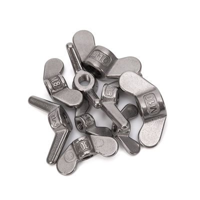 Sistema metrico di misurazione dell'industria del petrolio e del gas Nocciolo di ali SS304 Nocciolo di farfalla DIN315 in acciaio inossidabile M6 M8 M10 con finitura galvanizzata