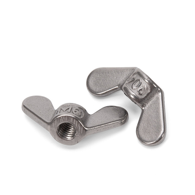 DIN Standard High Precision Cold-Forged M3 Butterfly Nuts Materiale in acciaio zincato galvanizzato per il sistema di misurazione metrica