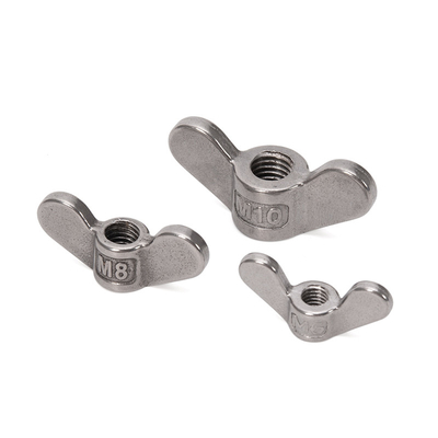 DIN Standard High Precision Cold-Forged M3 Butterfly Nuts Materiale in acciaio zincato galvanizzato per il sistema di misurazione metrica