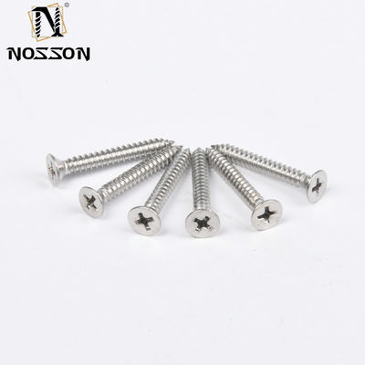 Metrica DIN 304 in acciaio inossidabile Flat Head Screw Countersunk Head Machine Screws Phillips Pointed Tail Self-Tapping Screws