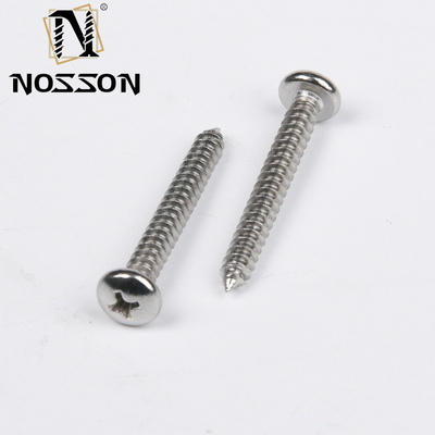 Metrica SS304 SS316 in acciaio inossidabile M2.5 JIS Phillips Flat Head Self Tapping Screw per metallo nello standard JIS