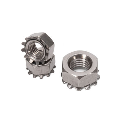 Sistema metrico di misurazione M3 M4 M5 M8 M10 Acciaio al carbonio bianco zinco rivestito K tipo Noce di blocco con standard ISO